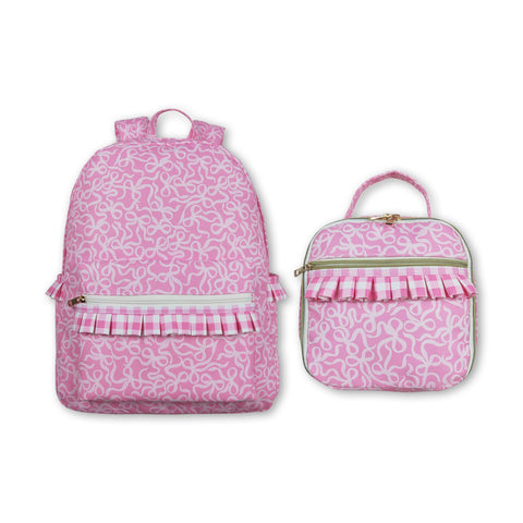 RTS kids matching bag bows print baby girl back to school day bag-2025.8.6