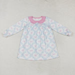 GLD0854   toddler girl clothes bows girl winter dress