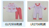RTS kids matching clothing embroidery heart print clothing girl valentine clothing-2025.11.15