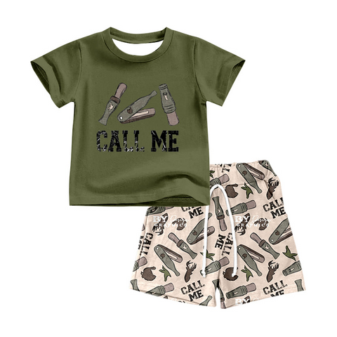 Order Deadline:9th Apr. Split order baby boy clothes cartoon fish boy summer shorts set
