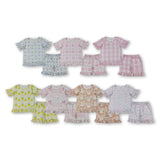 RTS Matching Clothing toddler clothes flower print set girls summer clothing-2026.6.1