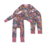 RTS kids matching clothing flower print clothing girl winter clothing-2025.8.6