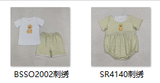 RTS  Matching clothing kids embroidery pubby print baby boy summer clothing-2026.5.20