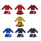 Preorder MOQ 5 pcs Each Style girls Kids long sleeves skirts outfits yoga