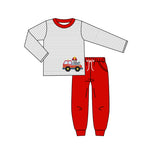 Order Deadline:22th Apr. Split order baby boy clothes fire truck boy winter set