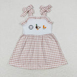 GSD0817 baby girl clothes embroidery duck hunting girl summer dress