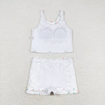 GSD0993 baby girl clothes flower toddler girl summer outfits