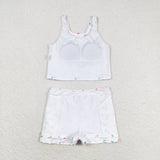 GSD0993 baby girl clothes flower toddler girl summer outfits