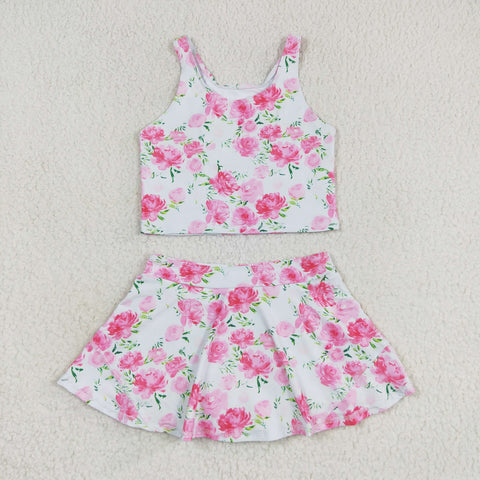 GSD0994  baby girl clothes roses pink toddler girl summer outfits