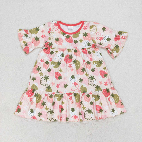 GSD1098 toddler clothes strawberry baby girl summer dress