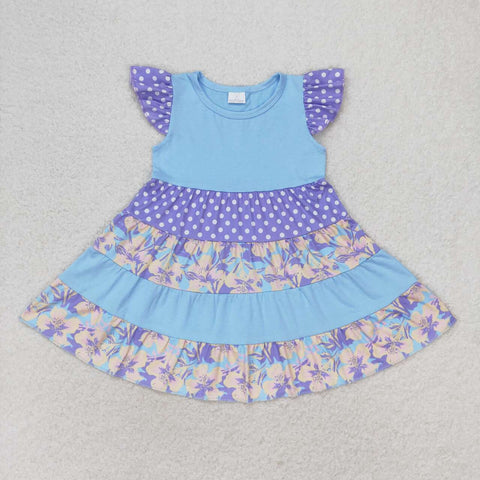 GSD1164  toddler clothes floral baby girl summer dress