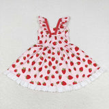 GSD1273 toddler clothes strawberry baby girl summer dress