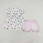 GSSO1000 baby girl clothes peach toddler girl summer outfits