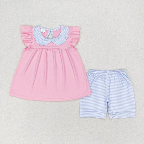 GSSO1064   baby girl clothes pink   toddler girl summer outfits