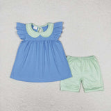 RTS Matching clothes toddler clothes  color  print set girls summer clothing-2026.3.19