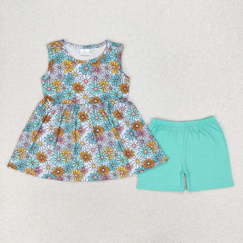 GSSO1271  baby girl clothes flower toddler girl summer outfit