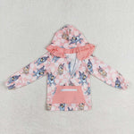 GT0633   toddler girl clothes cartoon dog girl winter hoodie top