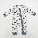 LR1326 Bamboo baby boy clothes airplane boy  winter romper