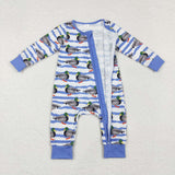 LR1645 Bamboo baby  boy clothes mallard boy winter romper