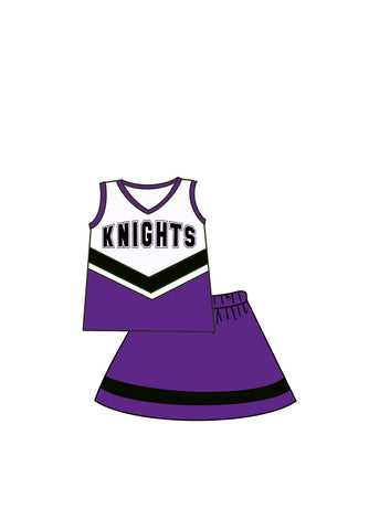 Custom order MOQ:5pcs each design girl  cheerleading summer set 6