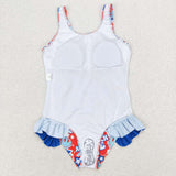S0214 baby girl clothes american baby girl summer swimsuit