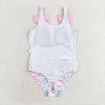 S0274   baby girl clothes shell girl summer swimsuit