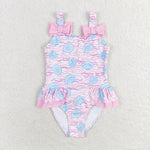 S0274   baby girl clothes shell girl summer swimsuit