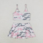 S0285 baby girl clothes camouflage girl summer swimsuit