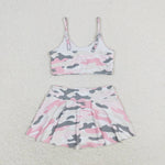 S0285 baby girl clothes camouflage girl summer swimsuit