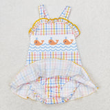 S0396 baby girl clothes whale girl summer swimsuit beach wear