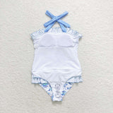 S0430 baby girl clothes sea turtle girl summer swimsuit beach wear