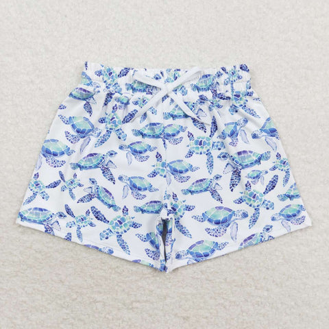 S0431 baby boy clothes sea turtle boy summer swim shorts