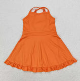 S0442  baby girl clothes yellow girl summer swimsuit beach wear