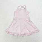 S0443  baby girl clothes pink girl summer swimsuit beach wear
