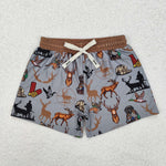 S0471   baby clothes hunting print boys summer swim trunks