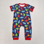 SR0468  baby girl clothes dinosaur baby romper