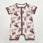 SR0856 baby boy clothes cowboy baby boy summer romper