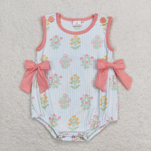 SR1411 baby girl clothes floral toddler girl summer bubble