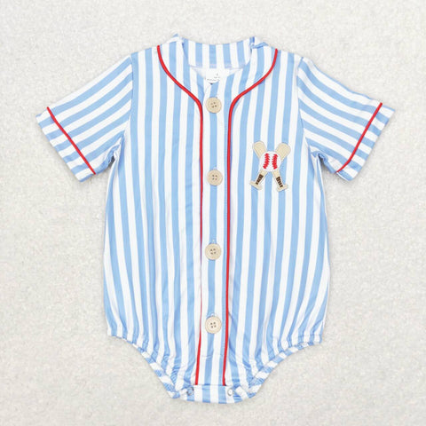 SR1459 baby boy clothes embroidery baseball toddler boy summer bubble