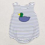SR1592 baby boy clothes embroidery mallard toddler boy summer bubble
