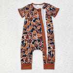 SR1895  baby boy clothes camouflage toddler boy summer romper