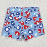 SS0166 baby girl clothes 4th of July patriotic summer jenas shorts