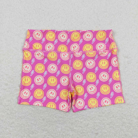 SS0217 toddler clothes smile lightning girl summer shorts