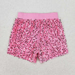 SS0350 toddler clothes pink sequins baby girl summer shorts