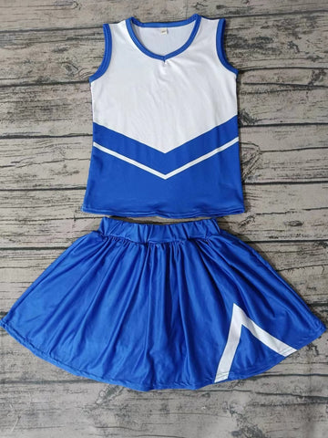 Custom order MOQ:3pcs each design state cheerleading uniforms girl summer skirt set 11