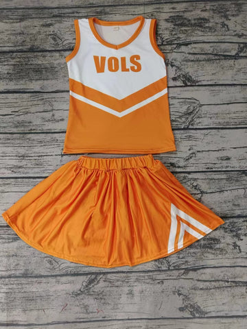 Custom order MOQ:3pcs each design state cheerleading uniforms girl summer skirt set 14