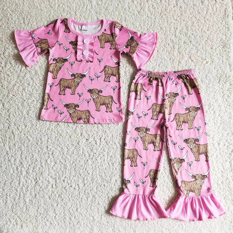 Pink Cow Girl Summer Outfits With Lace