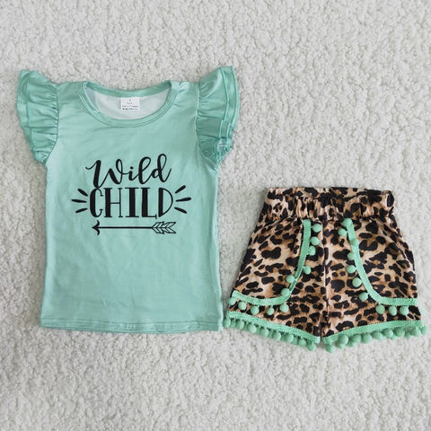 Clearance Stay Wild Girl Leopard Outfit