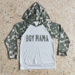 Boy Mama Camouflage Long Sleeve Hoodie