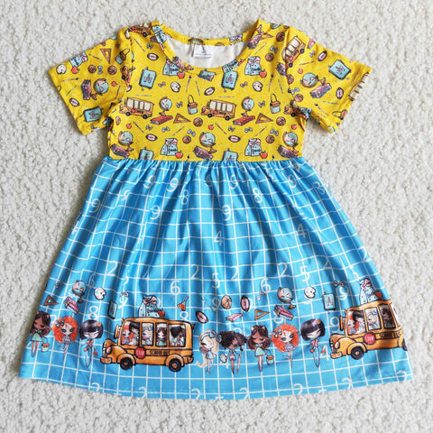 Girl Back to School Dress